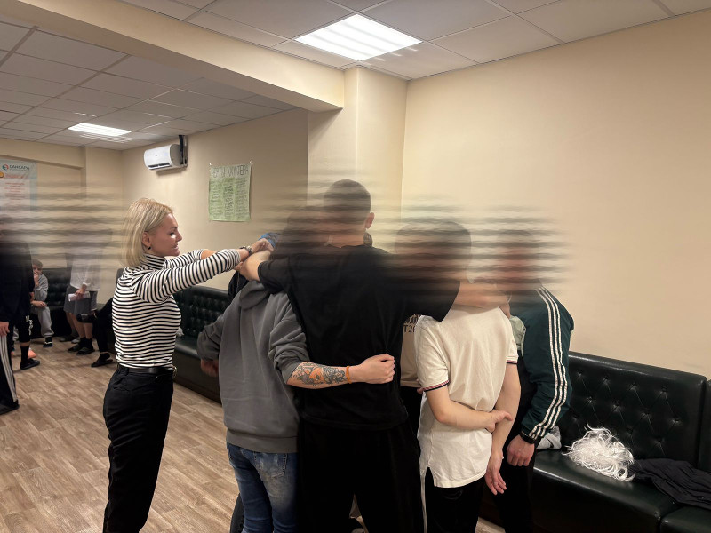 Групповой тренинг в реабилитационном центре